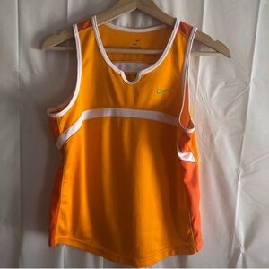 Nike Dri-Fit Orange Athletic Tank Small